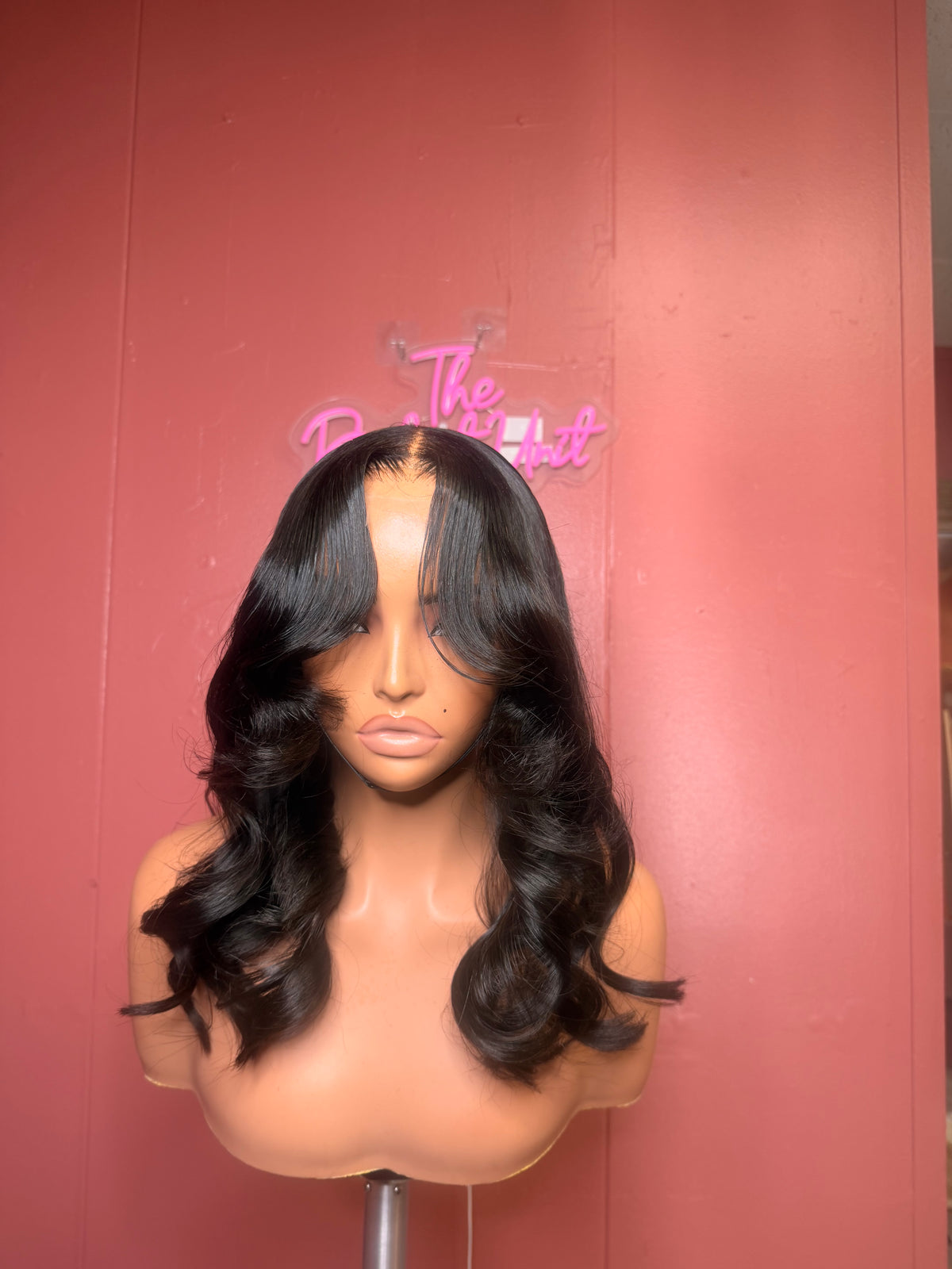 5x5 glueless wig 16 inch