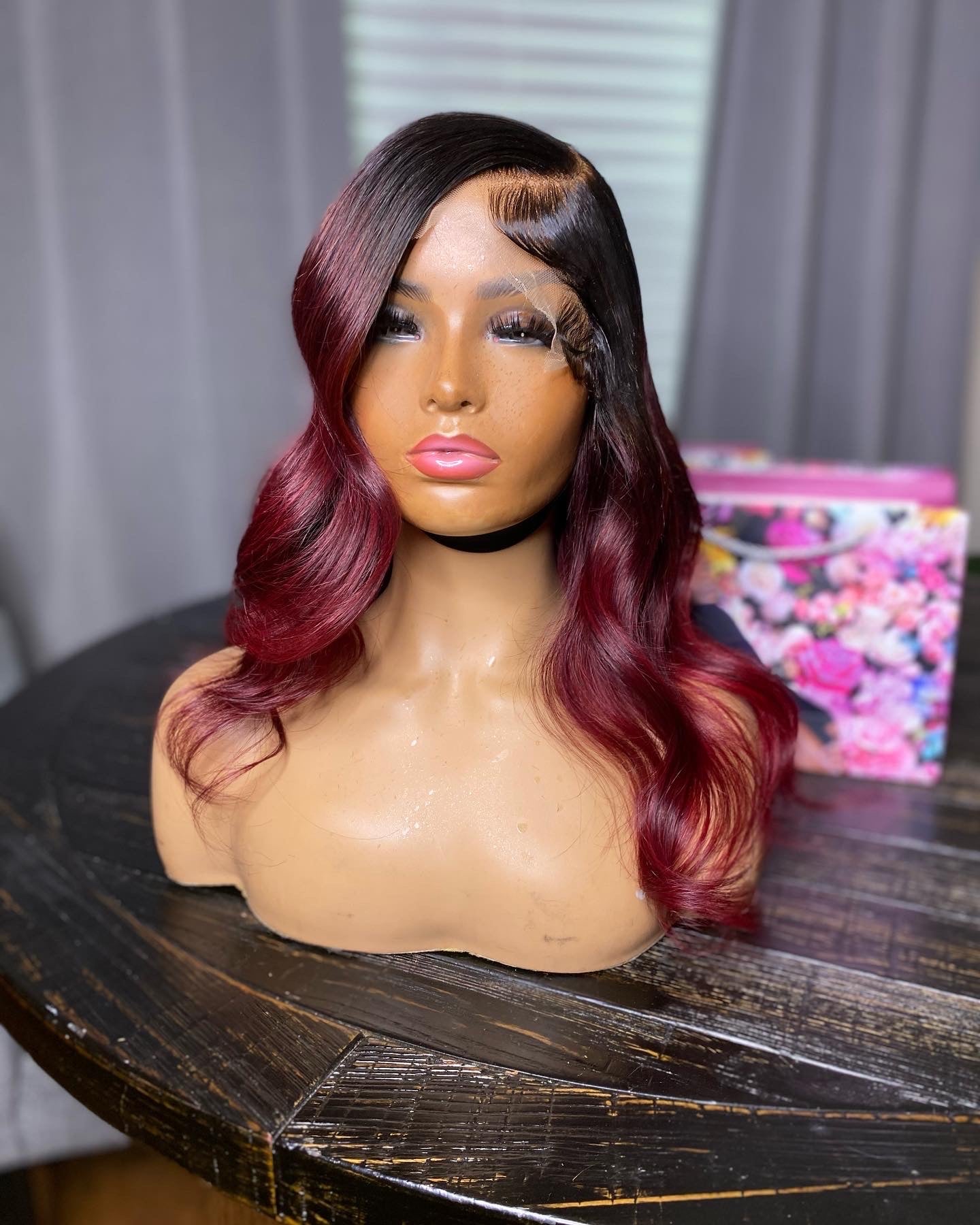 5*5 Glueless closure wig