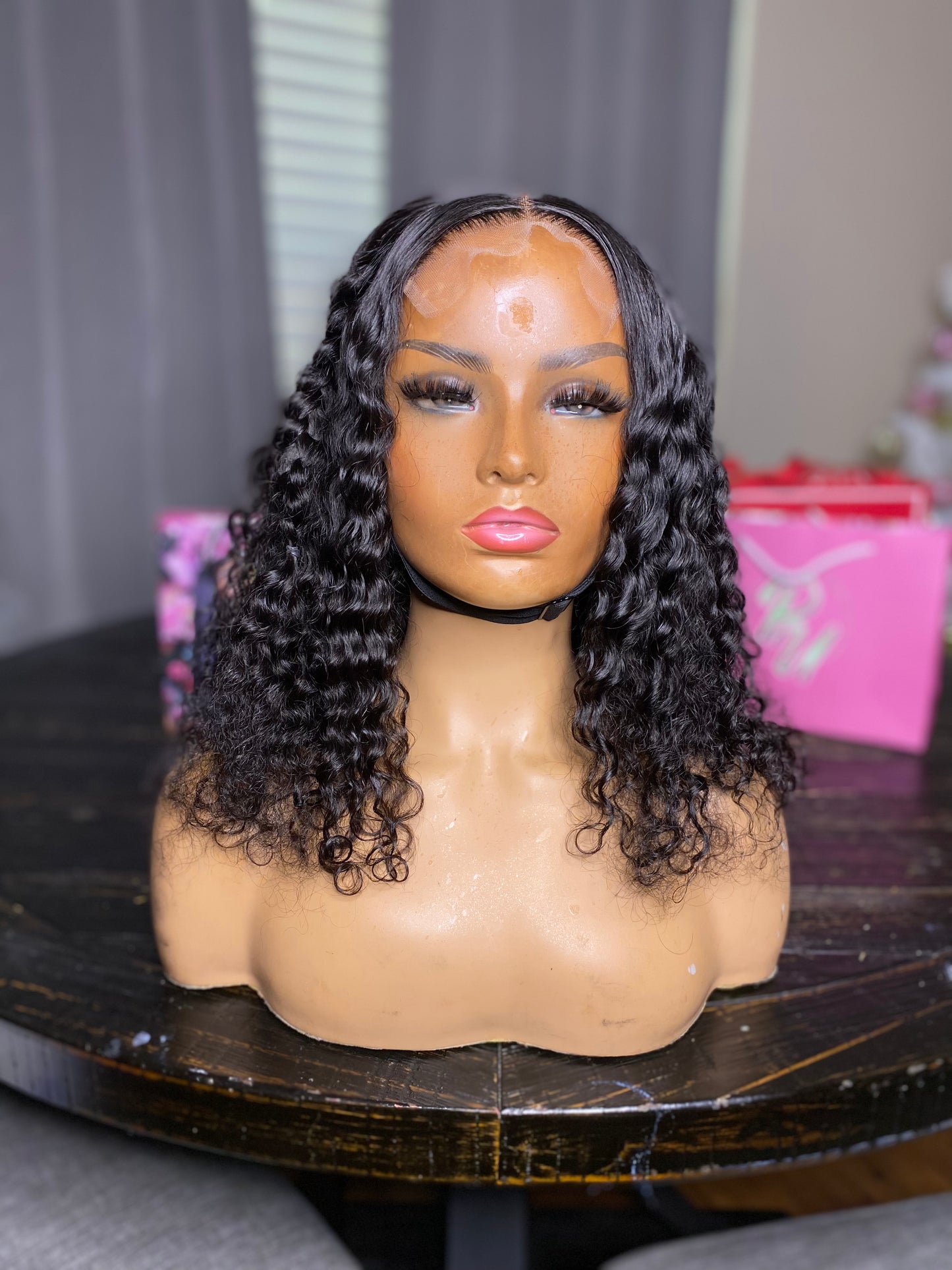 12 inch Deepwave 5*5 closure Glueless wig hd lace
