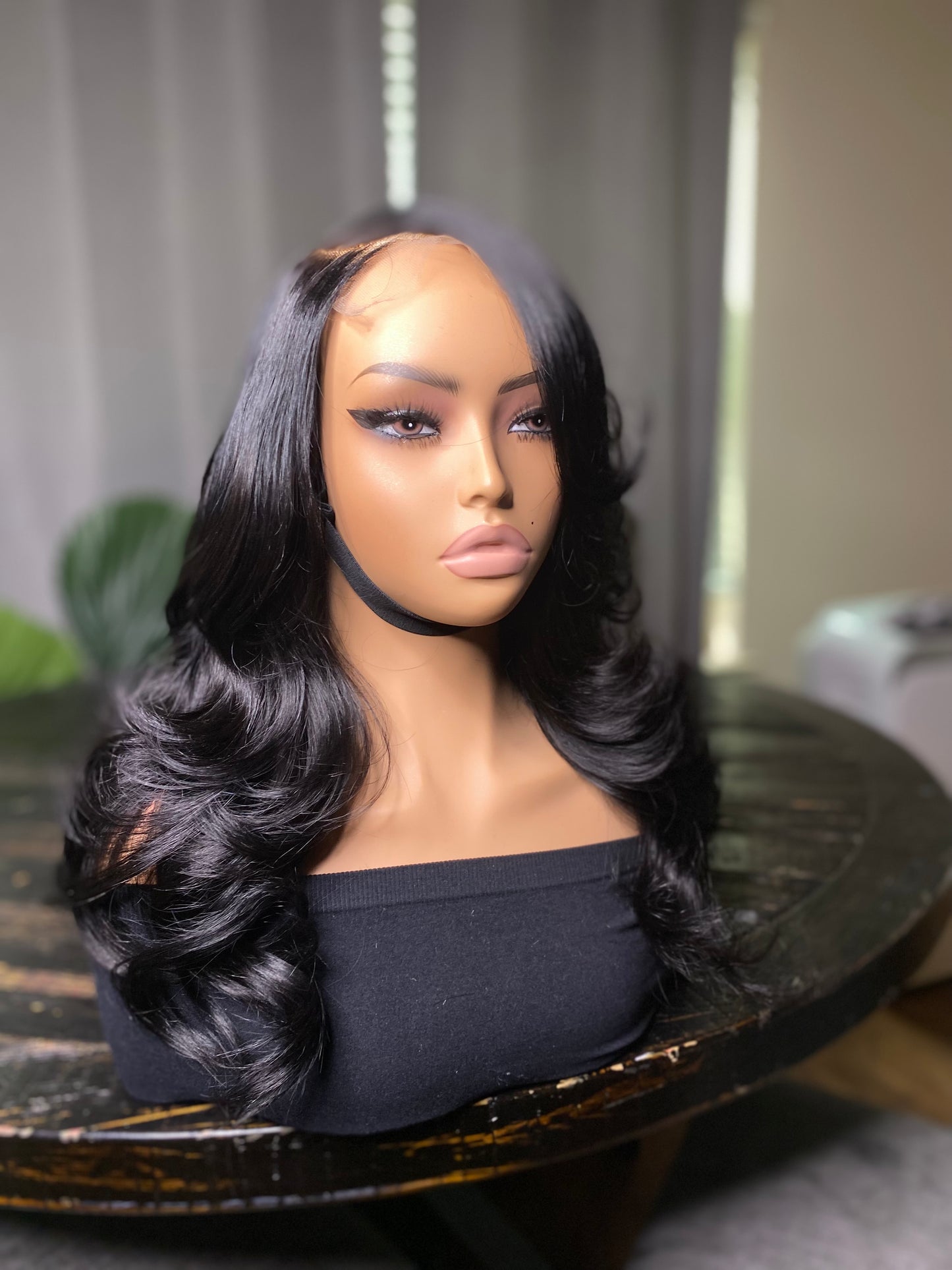 5x5 layered 20 inch jet black