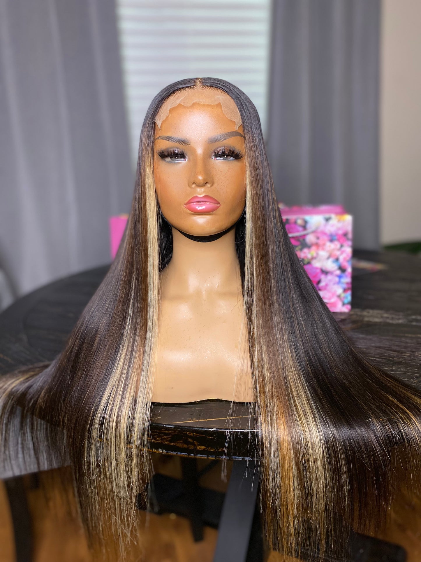 5*5 closure wig 24 inch