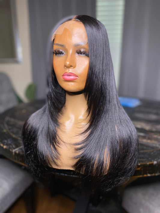 5*5 closure wig 20 inch