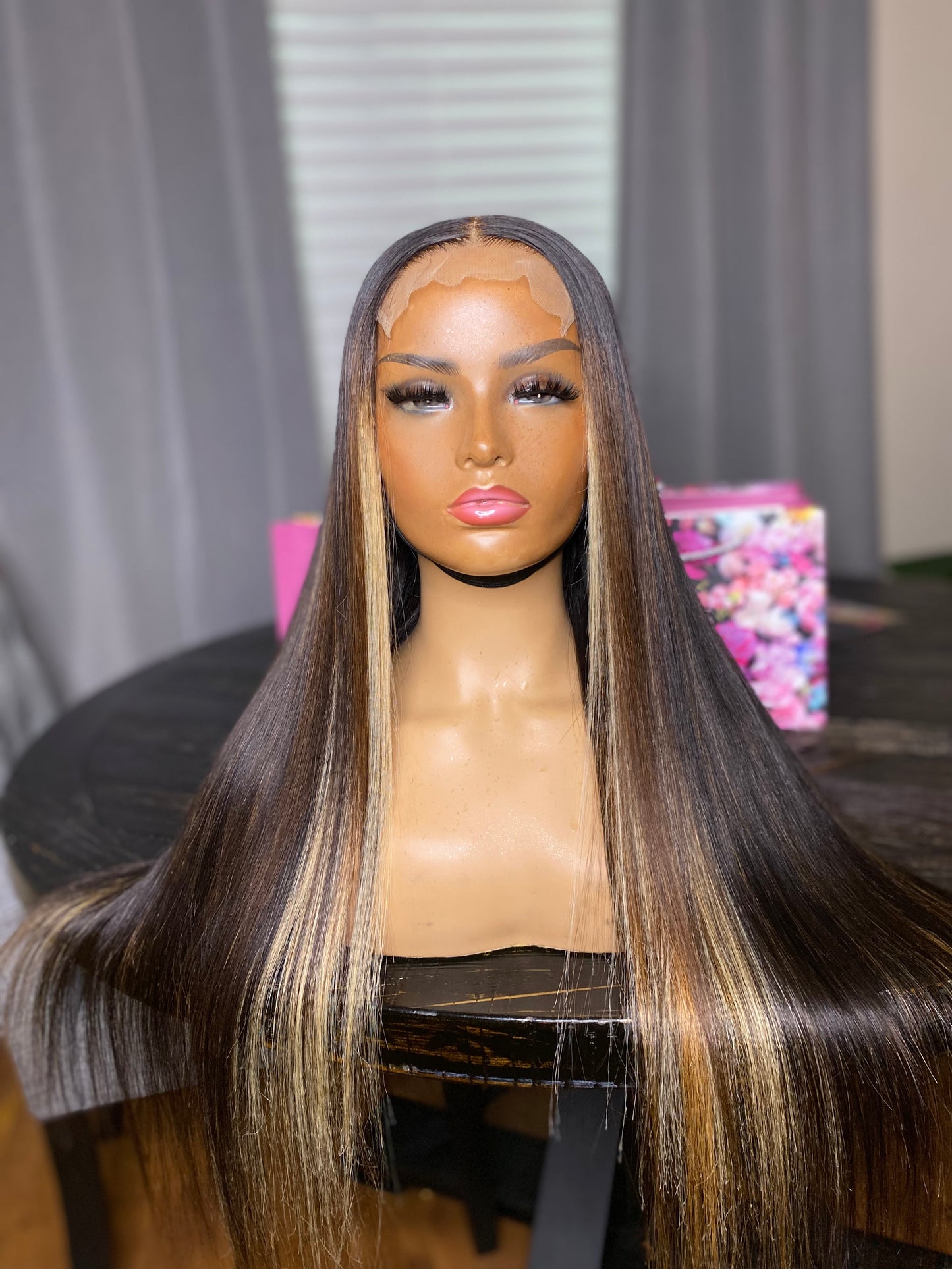 5*5 closure wig 24 inch