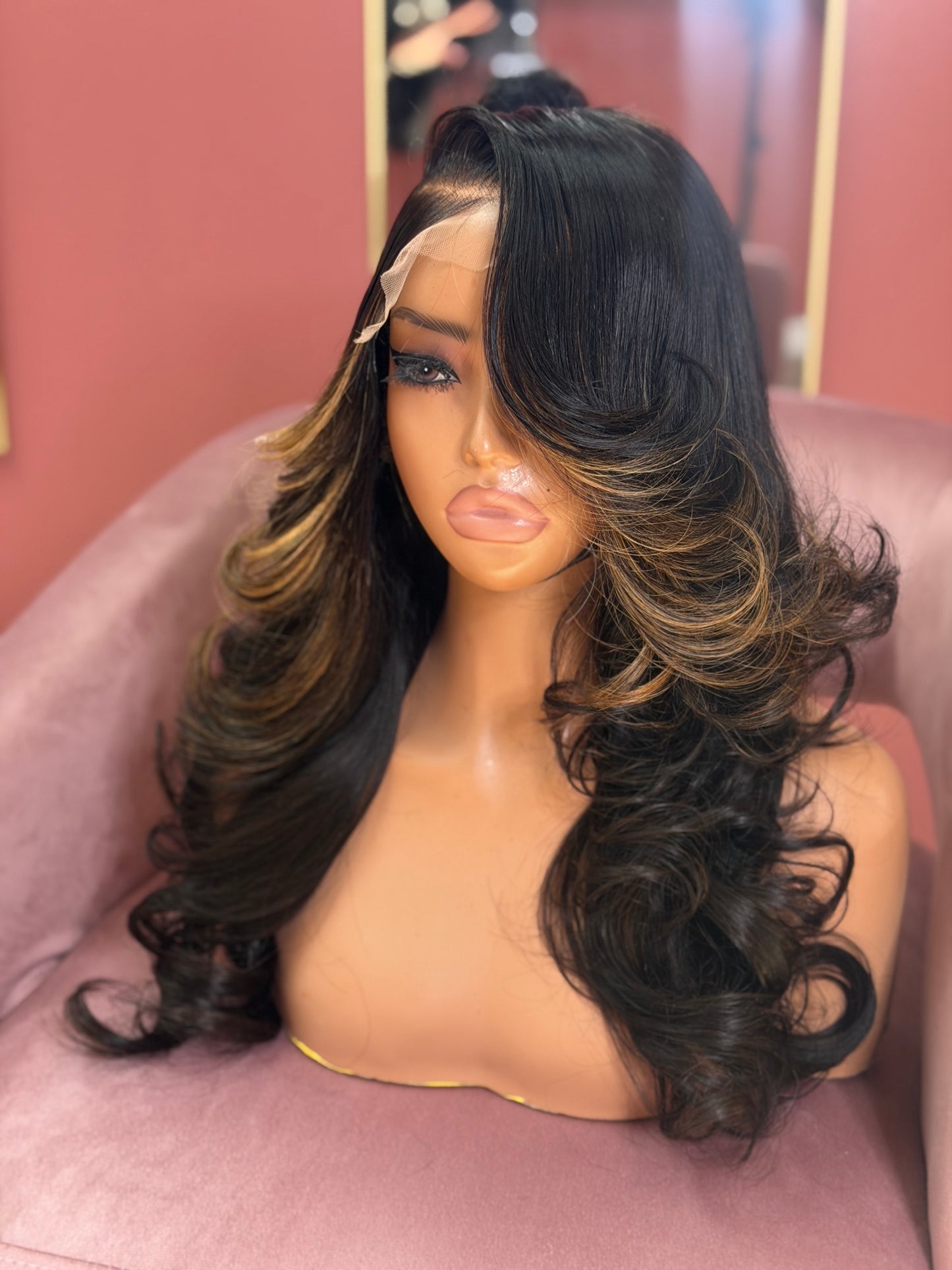 5x5 Glueless ready to wear layered 22 inch